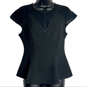 Guess Sheer Top Black Size M